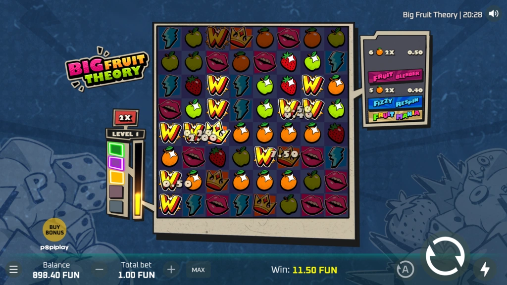 Big Fruit Theory Free Spins